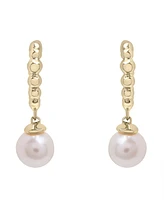 Cultured Freshwater Pearl Fashion Earrings in 14K Yellow Gold