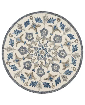 Lr Home Radiance RDC54090 4' x 4' Round Area Rug