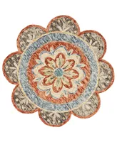 Closeout! Lr Home Radiance RDC54091 4' x 4' Round Area Rug