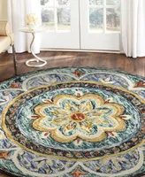 Lr Home Radiance RDC54104 4' x 4' Round Area Rug