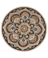 Lr Home Radiance RDC54062 6' x 6' Round Area Rug