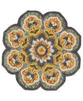 Closeout! Lr Home Radiance RDC54078 6' x 6' Round Area Rug