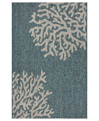 Lr Home Nassau NASS810B 5' x 7' Outdoor Area Rug