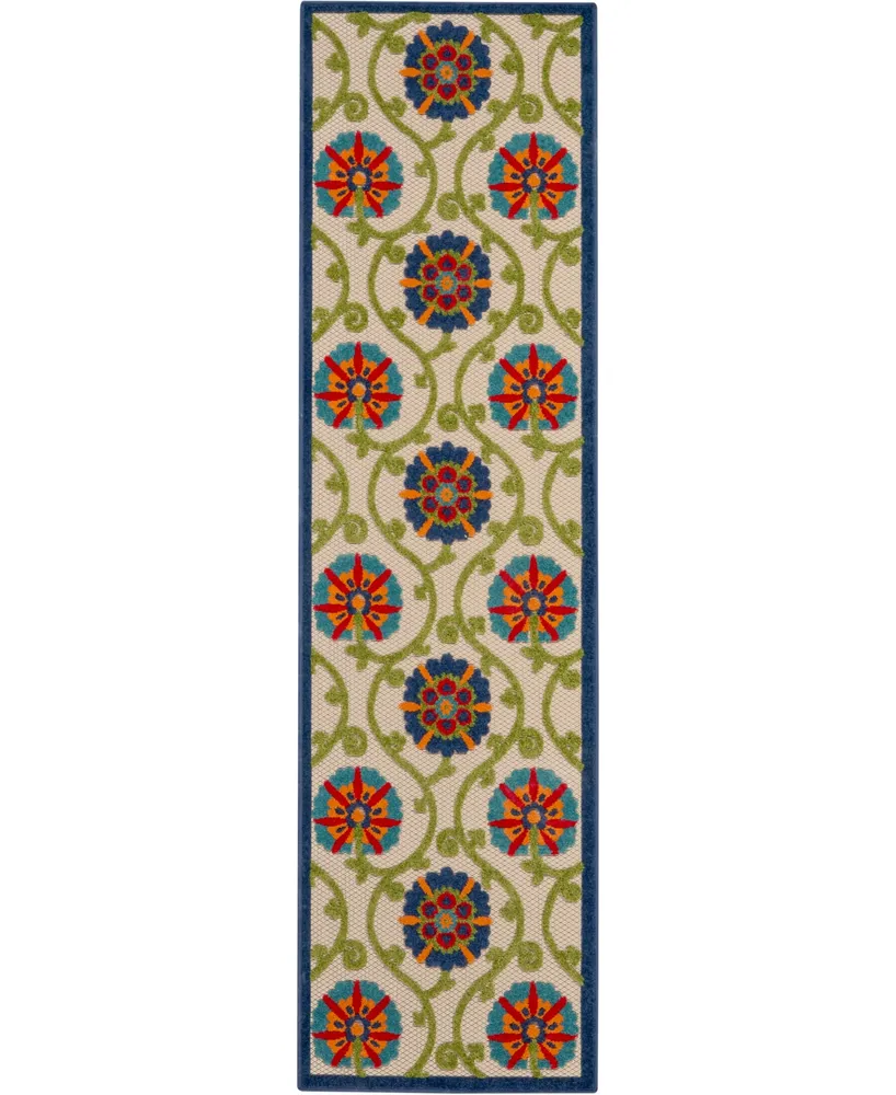 Nourison Home Aloha ALH19 2'3" x 10' Runner Rug