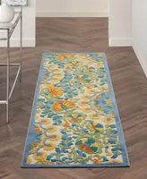 Nourison Home Aloha ALH22 2'3" x 8' Runner Rug