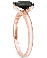 Black Diamond Pear Solitaire Engagement Ring (1 ct. t.w.) 14k Gold