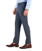 Perry Ellis Men's Essentials Slim Fit Plaid Dress Pants