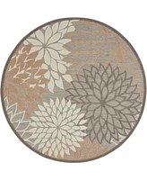 Nourison Home Aloha ALH05 4' x Round Outdoor Area Rug