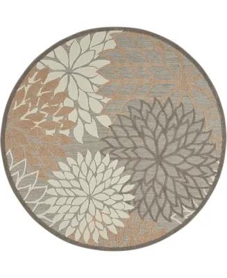 Nourison Home Aloha ALH05 7'10" x Round Outdoor Area Rug