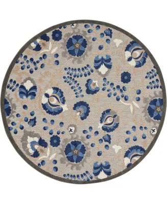 Nourison Home Aloha ALH17 4' x Round Outdoor Area Rug