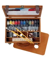 Sennelier Artists' Oil Color Wood Box Set, 19 Piece