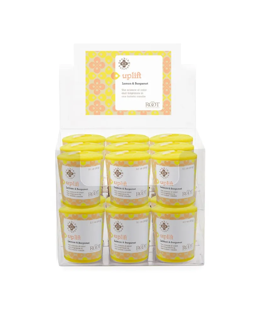 Seeking Balance Votive Uplift-Lemon Bergamont Set, 18 Piece