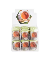 Votive Tea Leaf Honey 20 Hour Candles Set, 18 Piece