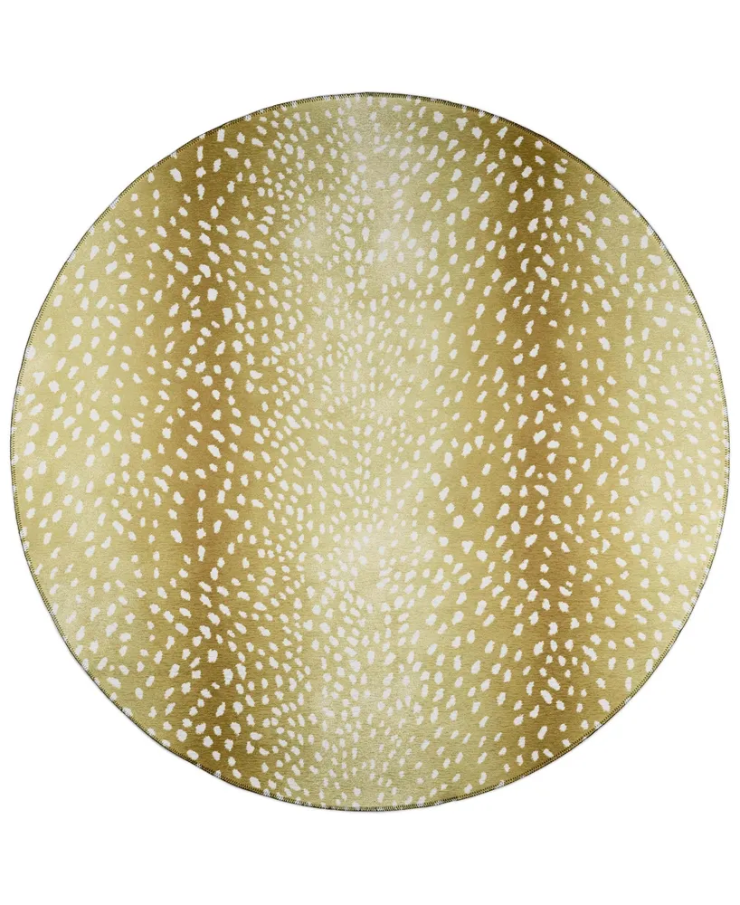 D Style Mansa MSA3 4' x Round Area Rug