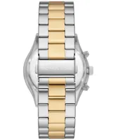 Michael Kors Men's Slim Runway Chronograph Two-Tone Stainless Steel Bracelet Watch 44mm - Two