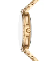 Michael Kors Women's Pyper Three-Hand Gold-Tone Bracelet Watch 38mm - Gold