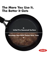 Oxo Obsidian Carbon Steel 12" Wok