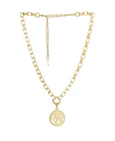 Ettika Women's 18k Gold Plated Traveler's Coin Chain Necklace