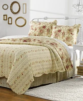 Greenland Home Fashions Antique Quilt Set, 3-Piece Full - Queen
