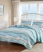 Greenland Home Fashions Maui Quilt Set, 3-Piece Full - Queen