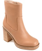 Journee Collection Women's Brittany Block Heel Booties