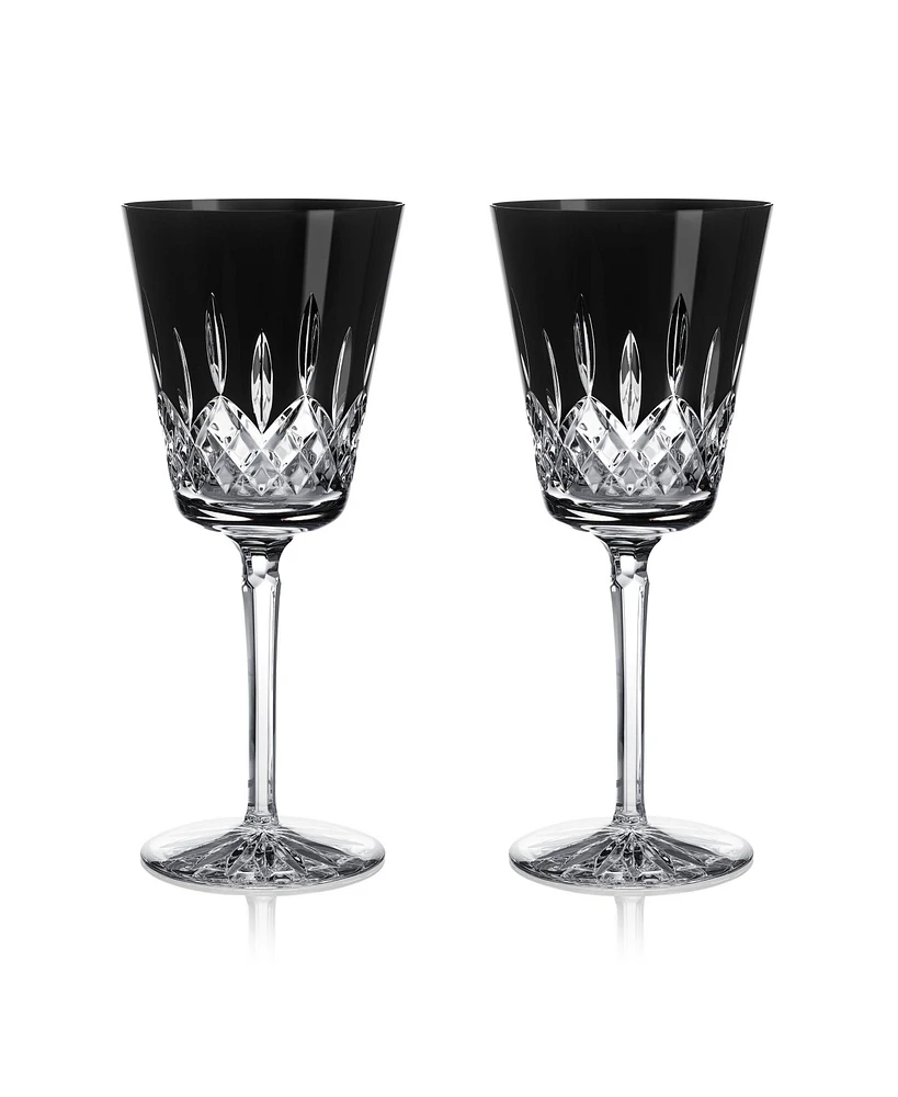 Waterford Lismore Black Large Goblet 13.5 oz, Set of 2