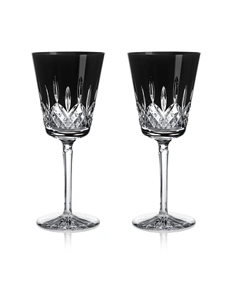 Waterford Lismore Black Large Goblet 13.5 oz, Set of 2
