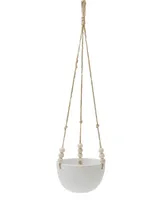 Flora Bunda Caveman Ceramic Hanging Planter, 5.38"