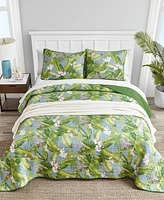 Tommy Bahama Home Aregada Dock Reversible 3 Piece Quilt Set