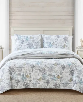 Tommy Bahama Home Beach Bliss Reversible Piece Quilt Set