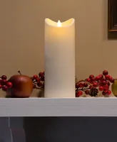 Battery Operated 12" Pillar Candle with Moving Flame