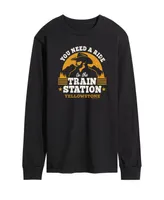 Men's Yellowstone Train Station Long Sleeve T-shirt