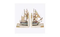 Coastal Sailboat Bookends, Set of 2