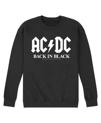 Men's Acdc Back Black Fleece T-shirt