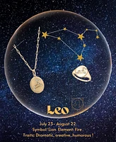 Wrapped Diamond Leo Constellation 18" Pendant Necklace (1/20 ct. tw) in 10k Yellow Gold, Created for Macy's