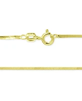 Giani Bernini Square Snake Link 18" Chain Necklace in 18k Gold-Plated Sterling Silver, Created for Macy's