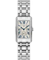 Longines Women's Swiss Automatic DolceVita Diamond (1/2 ct. t.w.) Stainless Steel Bracelet Watch 23x37mm