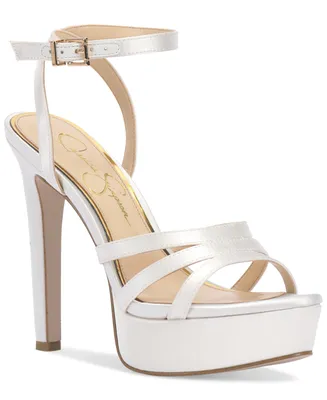 Jessica Simpson Women's Balina Bridal Ankle-Strap Platform Sandals