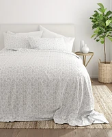 ienjoy Home The Farmhouse Chic Premium Ultra Soft Pattern -Pc. Sheet Set