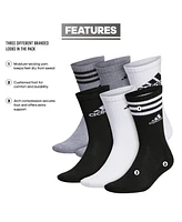 adidas Men's Athletic Cushioned Mixed Crew Socks - 6pk.