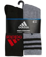 adidas Men's Athletic Cushioned Mixed Crew Socks - 6pk.