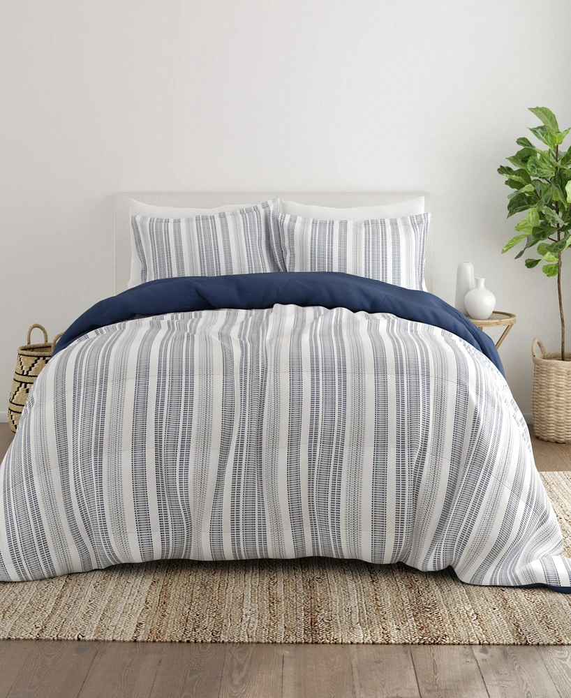 Home Collection Premium Down Alternative Farmhouse Dreams Reversible Comforter Set