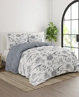 Home Collection Premium Molly Botanicals Reversible Comforter Set, King/California King