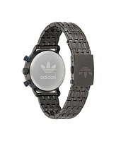 adidas Unisex Chrono Code One Chrono Gunmetal Gray Stainless Steel Bracelet Watch 40mm