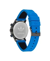 adidas Unisex Chrono Code One Chrono Blue Silicone Strap Watch 40mm