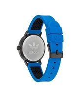 adidas Unisex Three Hand Code One Blue Silicone Strap Watch 38mm