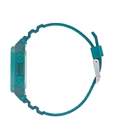 adidas Unisex Gmt Digital One Gmt Green Resin Strap Watch 47mm