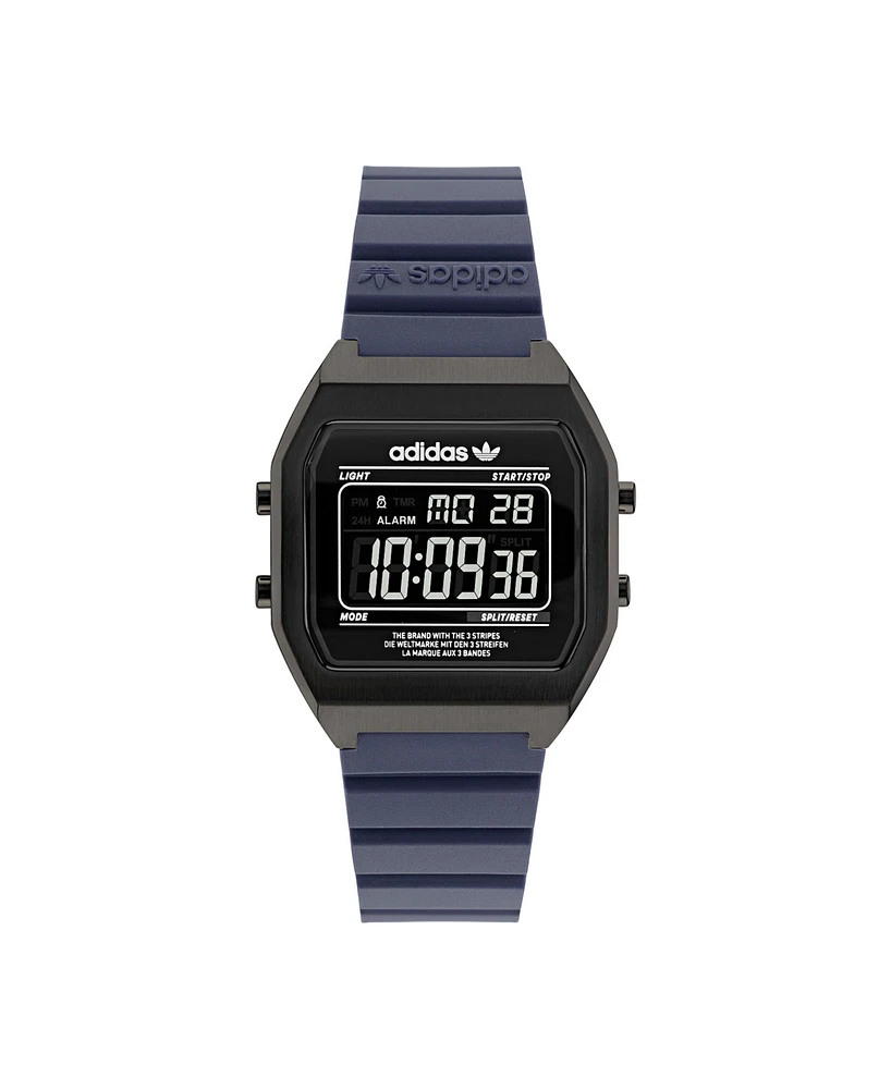 adidas Unisex Digital Two Resin Strap Watch 36mm