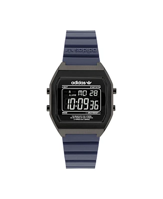 adidas Unisex Digital Two Resin Strap Watch 36mm