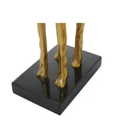 Contemporary Sculpture, Set of 2 - Gold